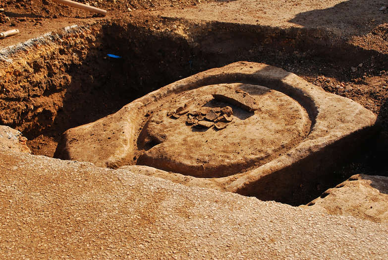 Ancient Excavation in the Street