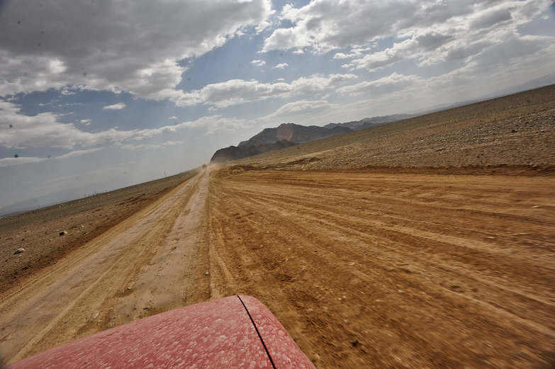 Driving Through the Desert