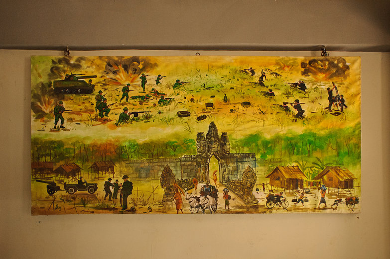 Cambodian War Painting