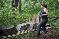 Tara Carrying Slate Roof Tiles