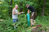 Ray Bonetti and Tyler Testing Well Shut-Off Valve