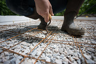 Tara Tying 6x6 Wire Mesh Together